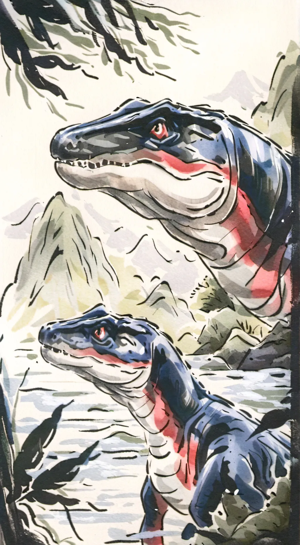 ai character: el mundo jurassico background