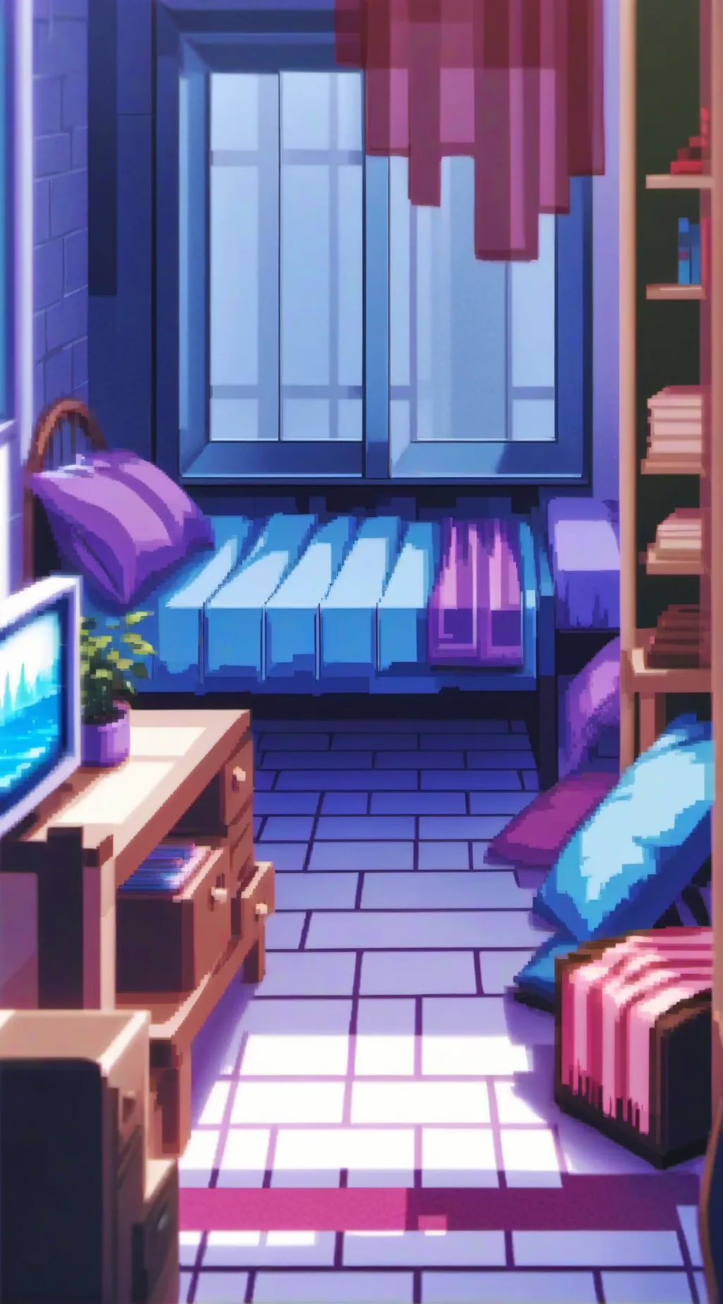 ai character: Basement background