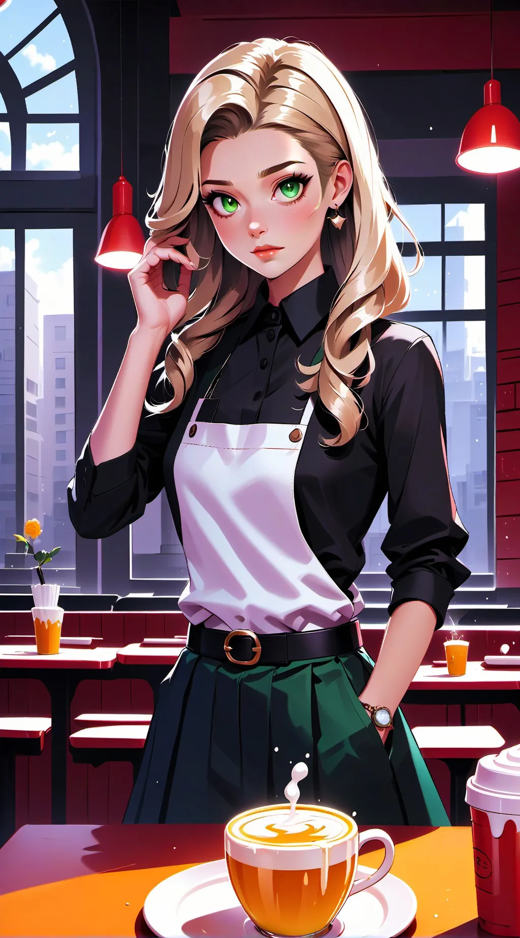 ai character: jessica✨️mesera background