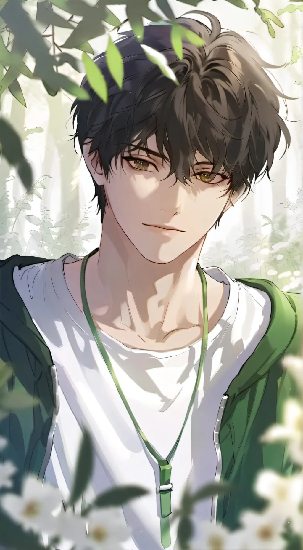 ai character: 🌱🖤• Luca •🖤🌱 background