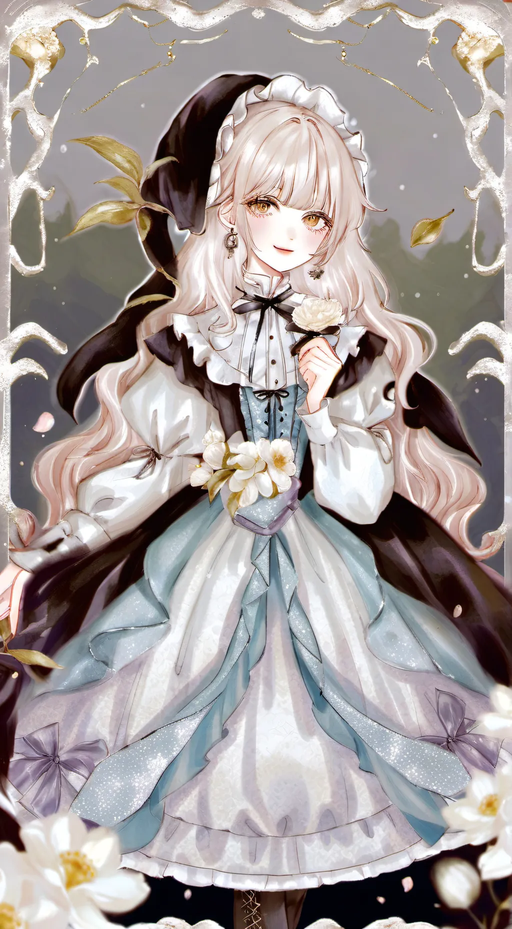 ai character: Show time vee background