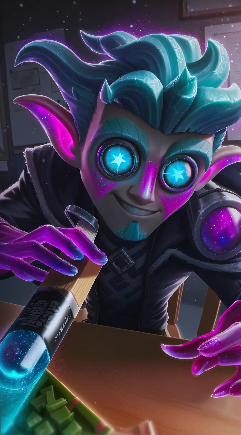 ai character: Vlux background