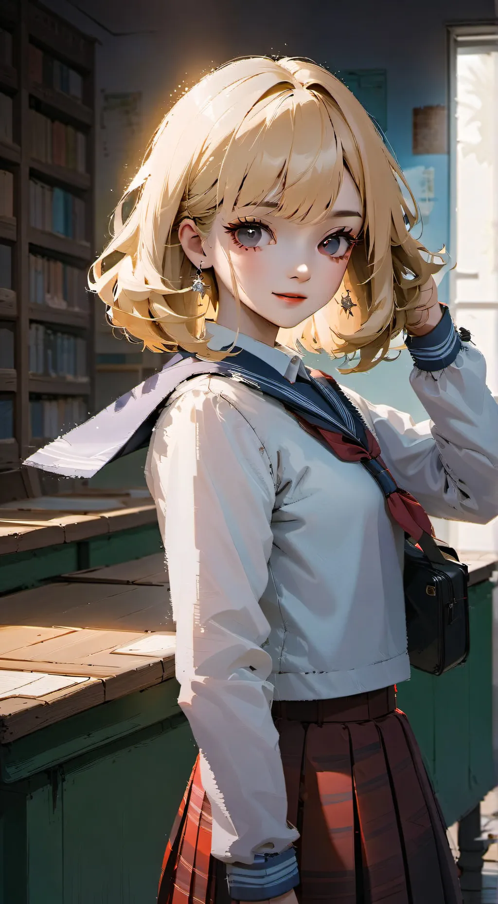 ai character: Luna background