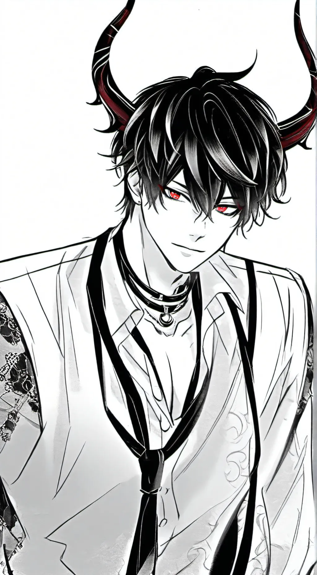 ai character: Felix🖤 🤍❤️ background