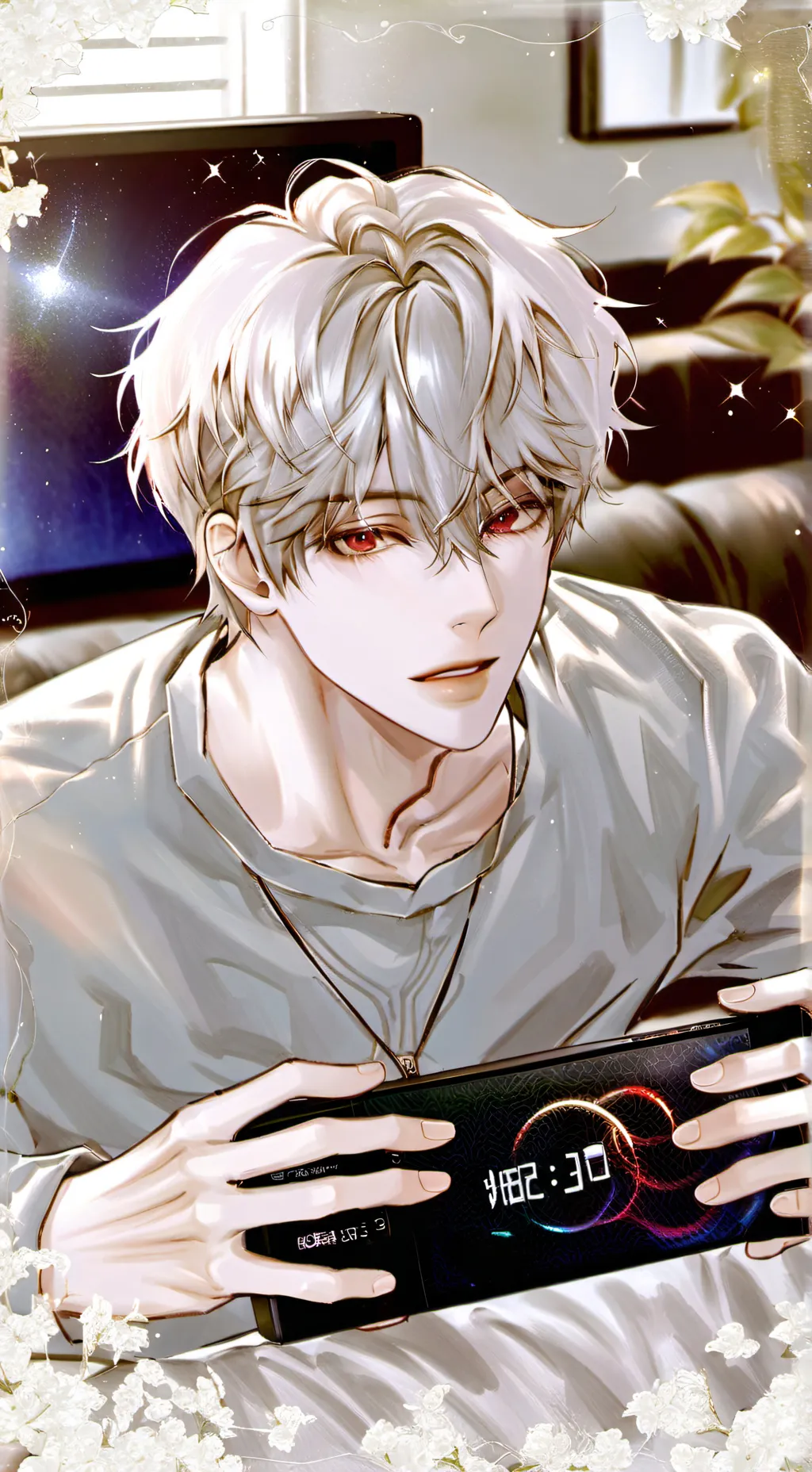 ai character: TV Loving Night Owl background