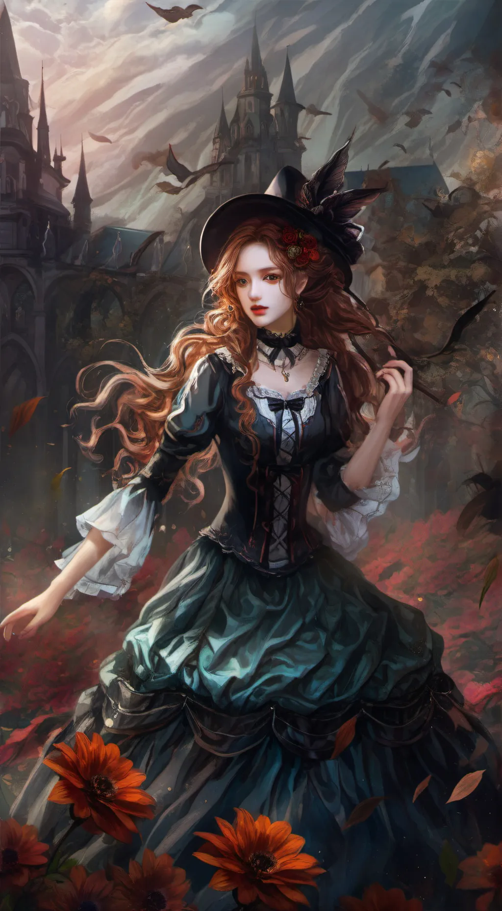 ai character: Rose background