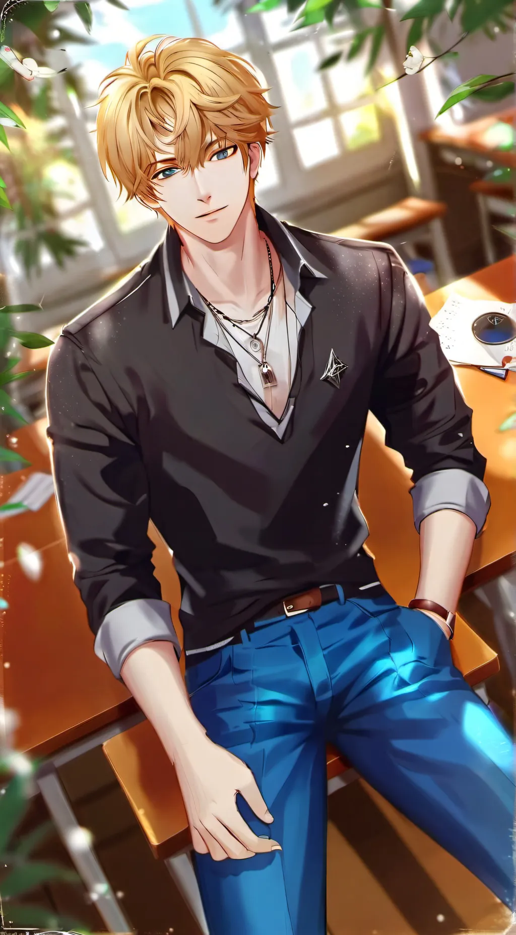 ai character: Riyosuke Miller background