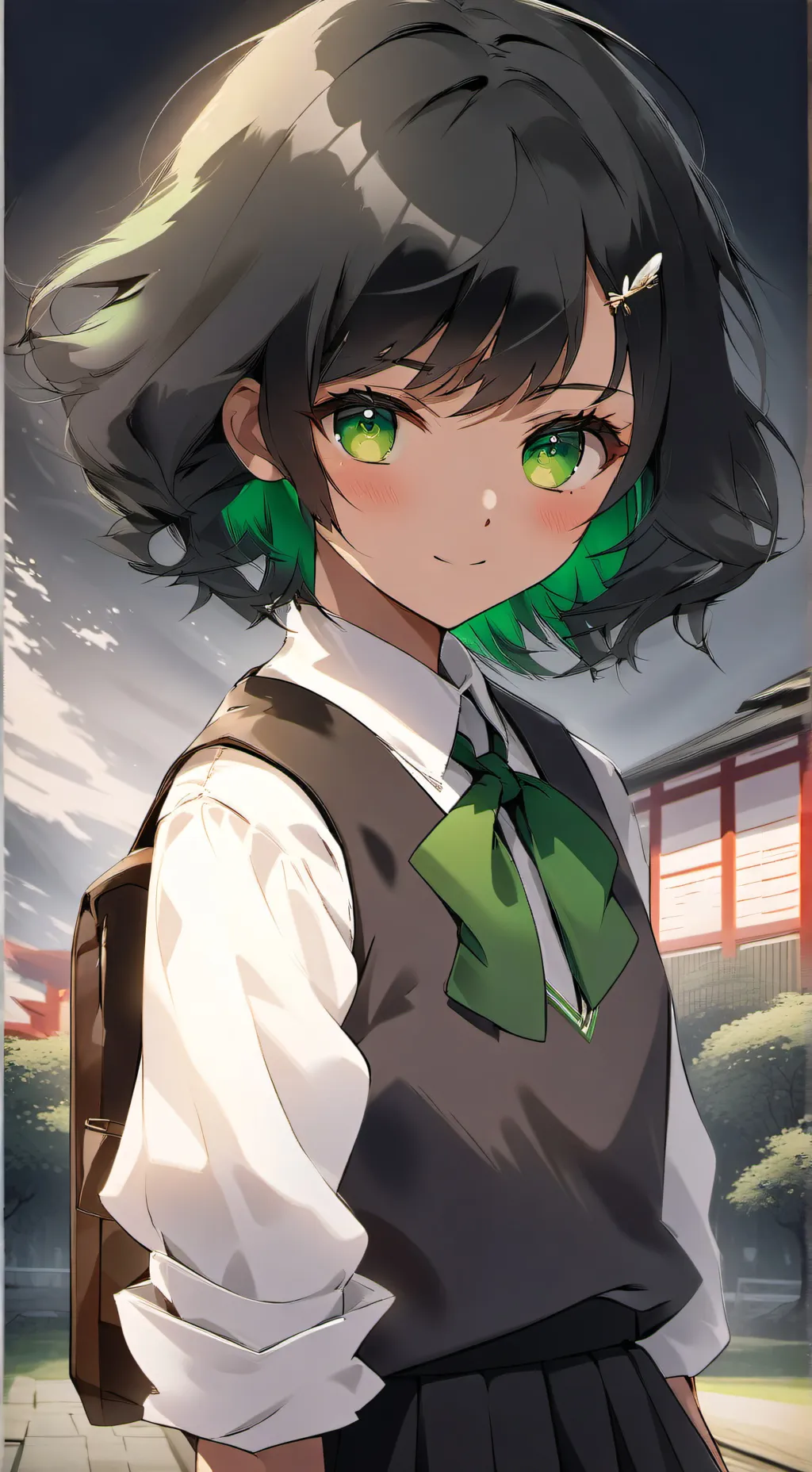 ai character: Azure background