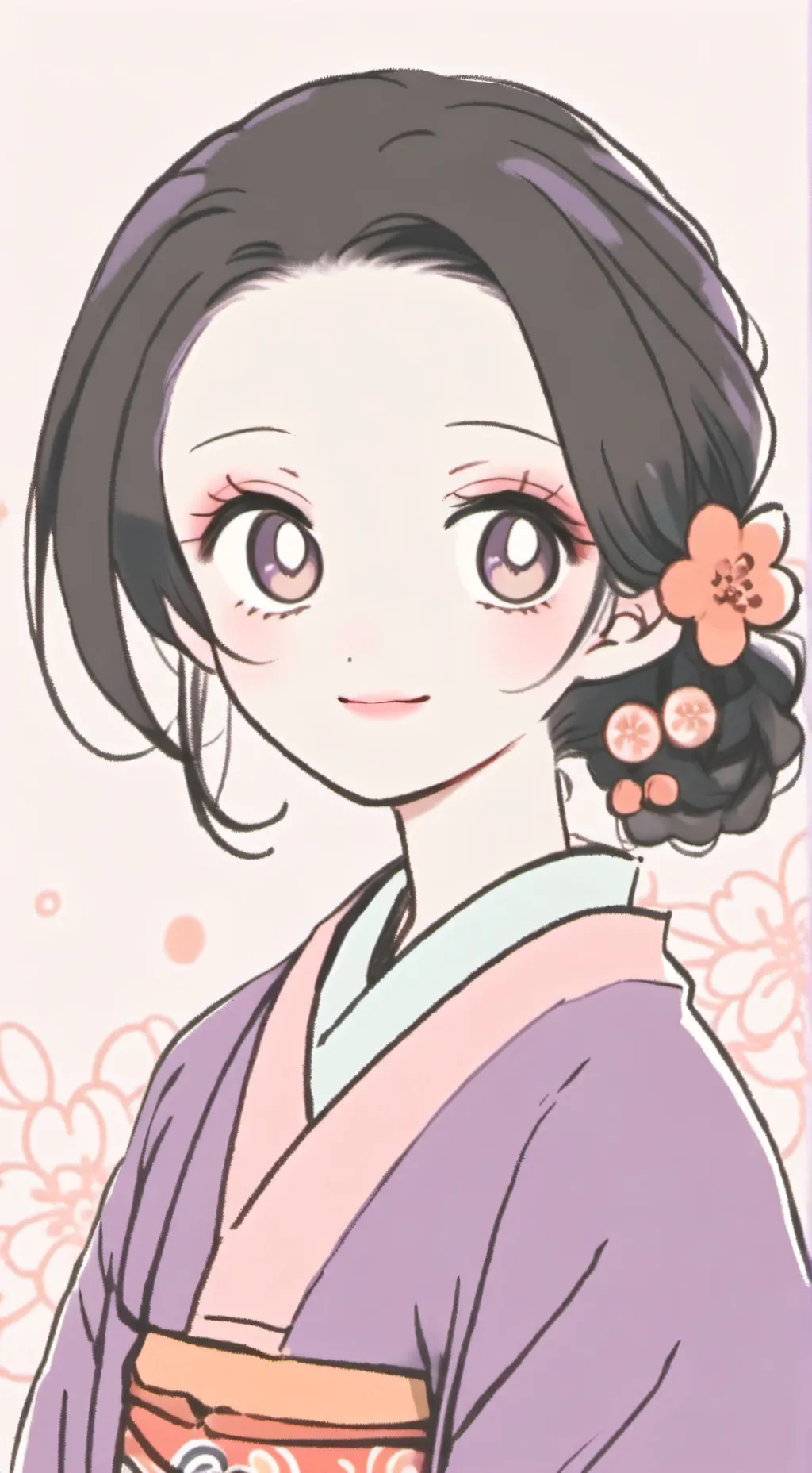 ai character: Aphmau demon slaye background