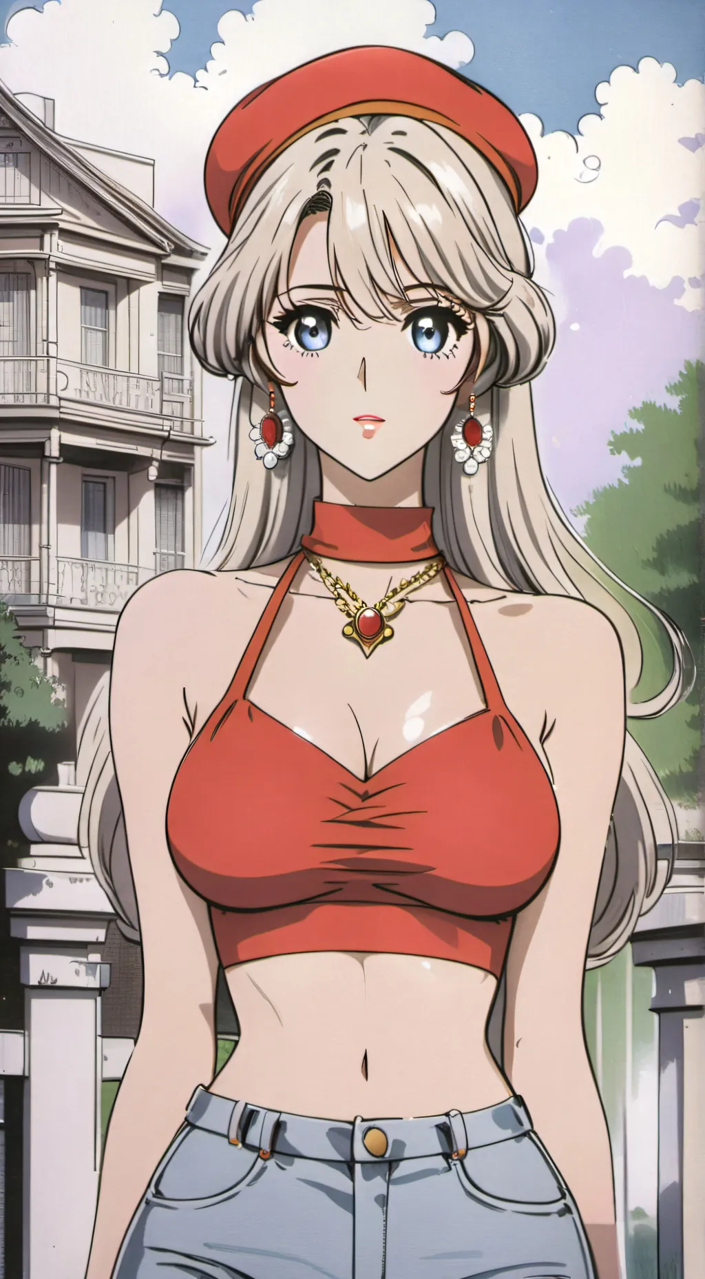 ai character: repartidora background