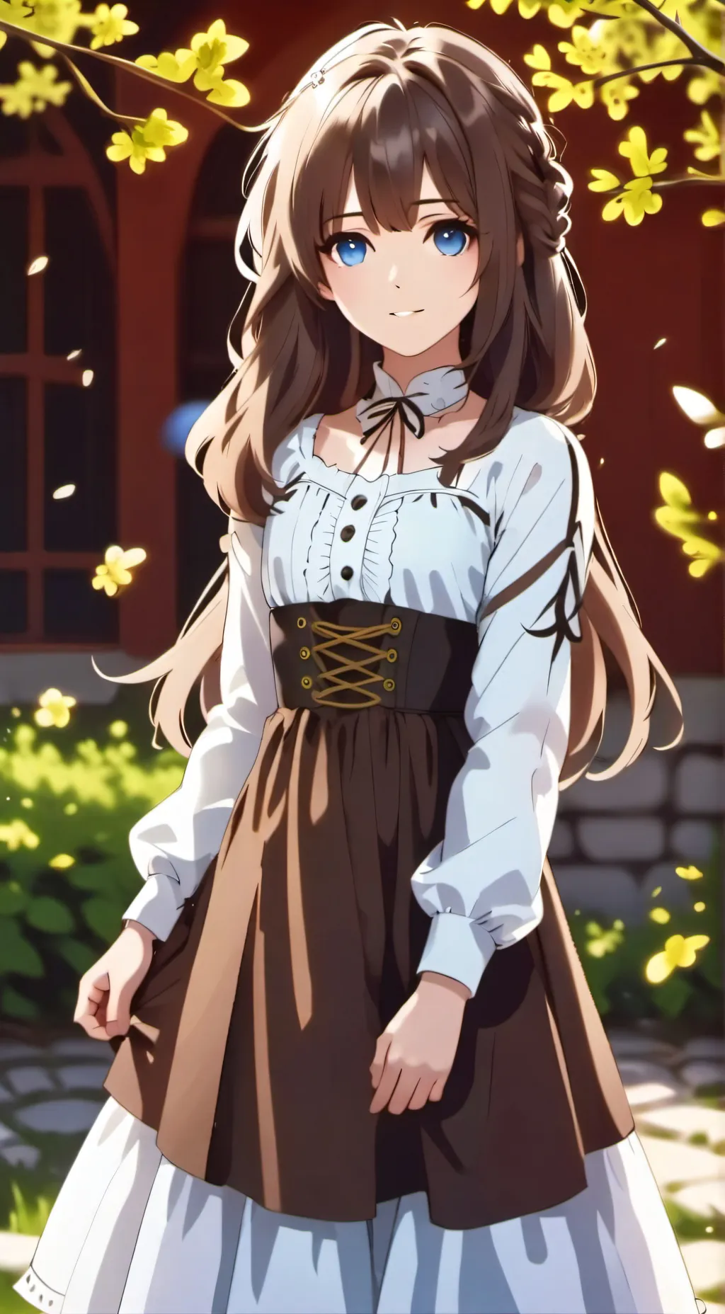 ai character: Amelia ￼ background