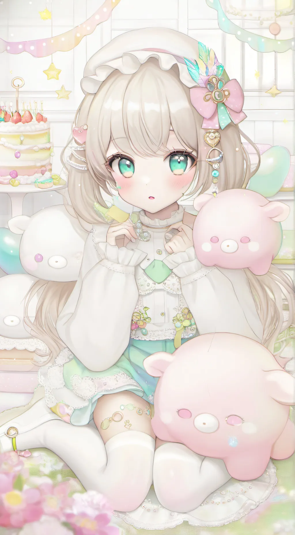 ai character: Kity☺️ background