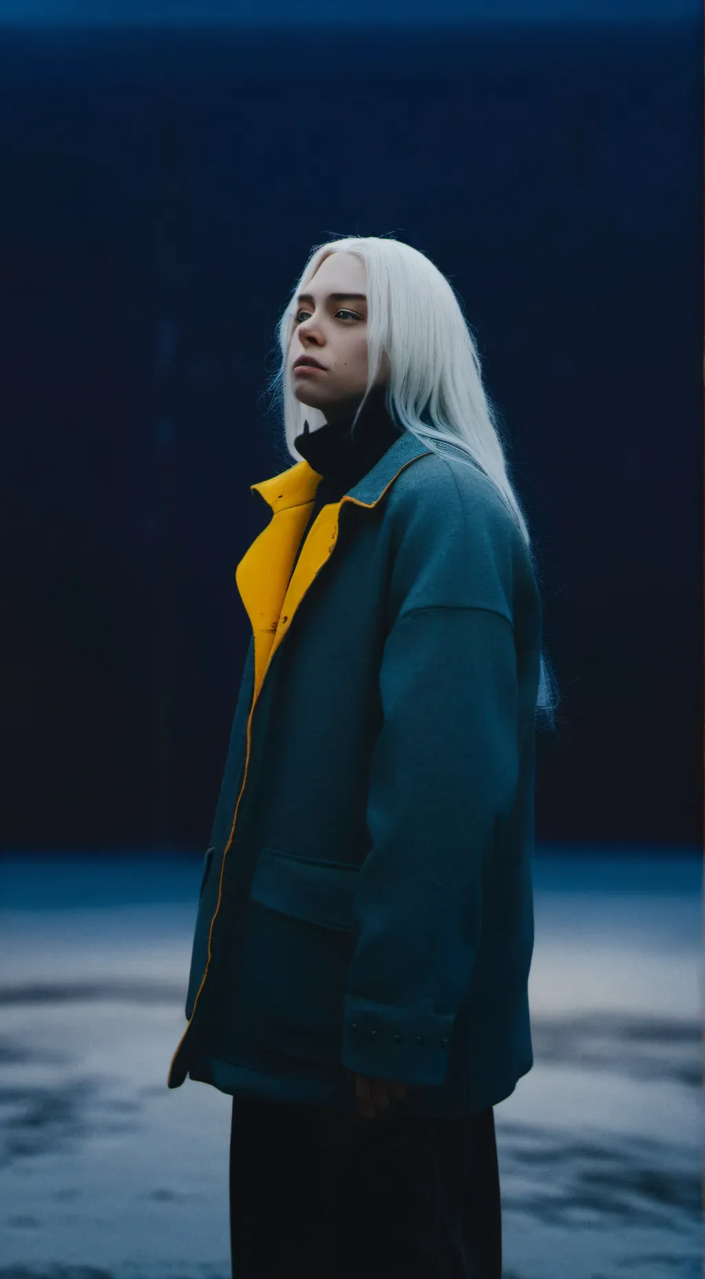 ai character: Billie Eilish  background