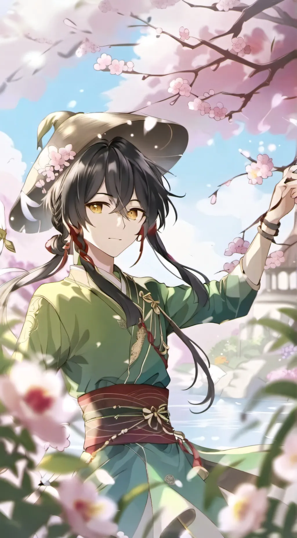 ai character: Микаса  background