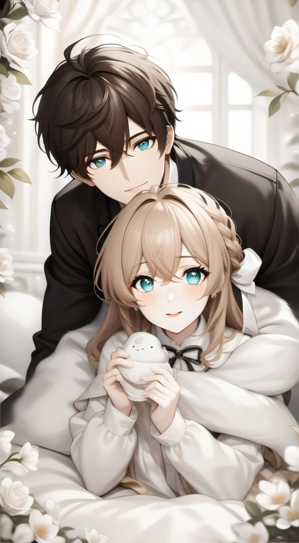 ai character: Leo and Leah  background