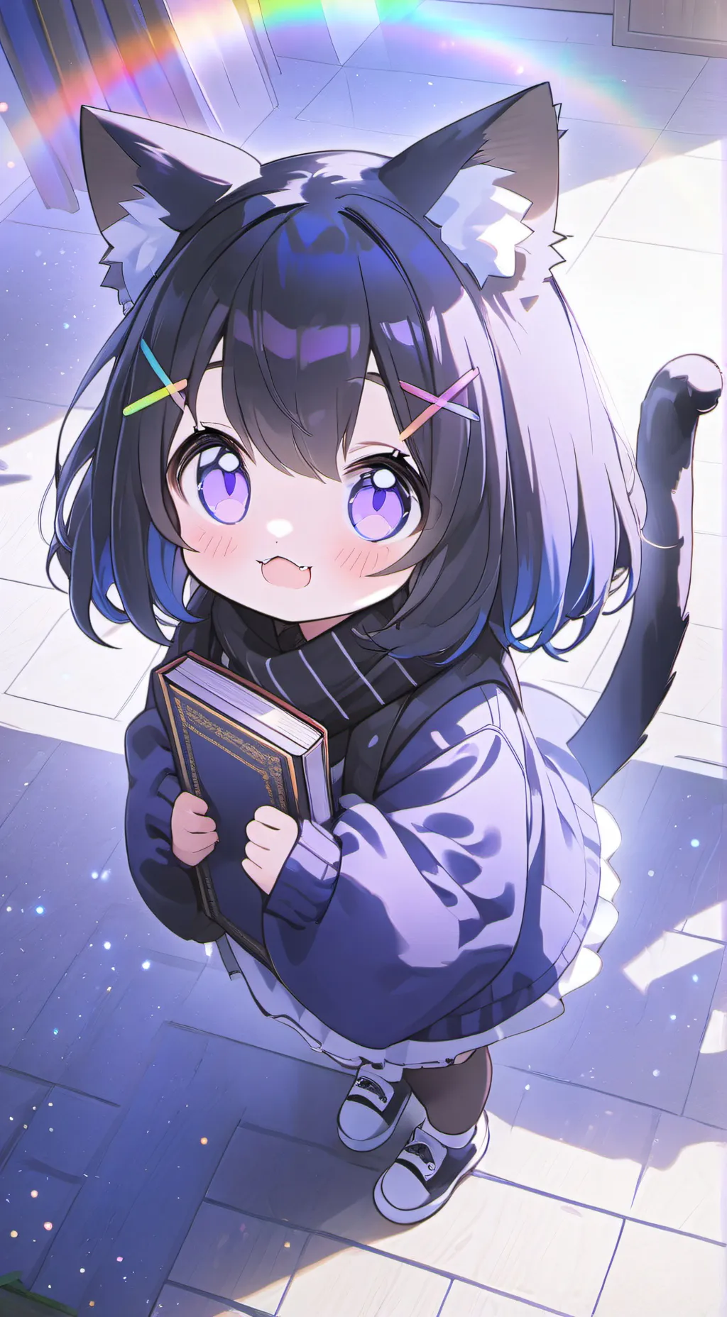 ai character: Rainbow Mimic Spirit background