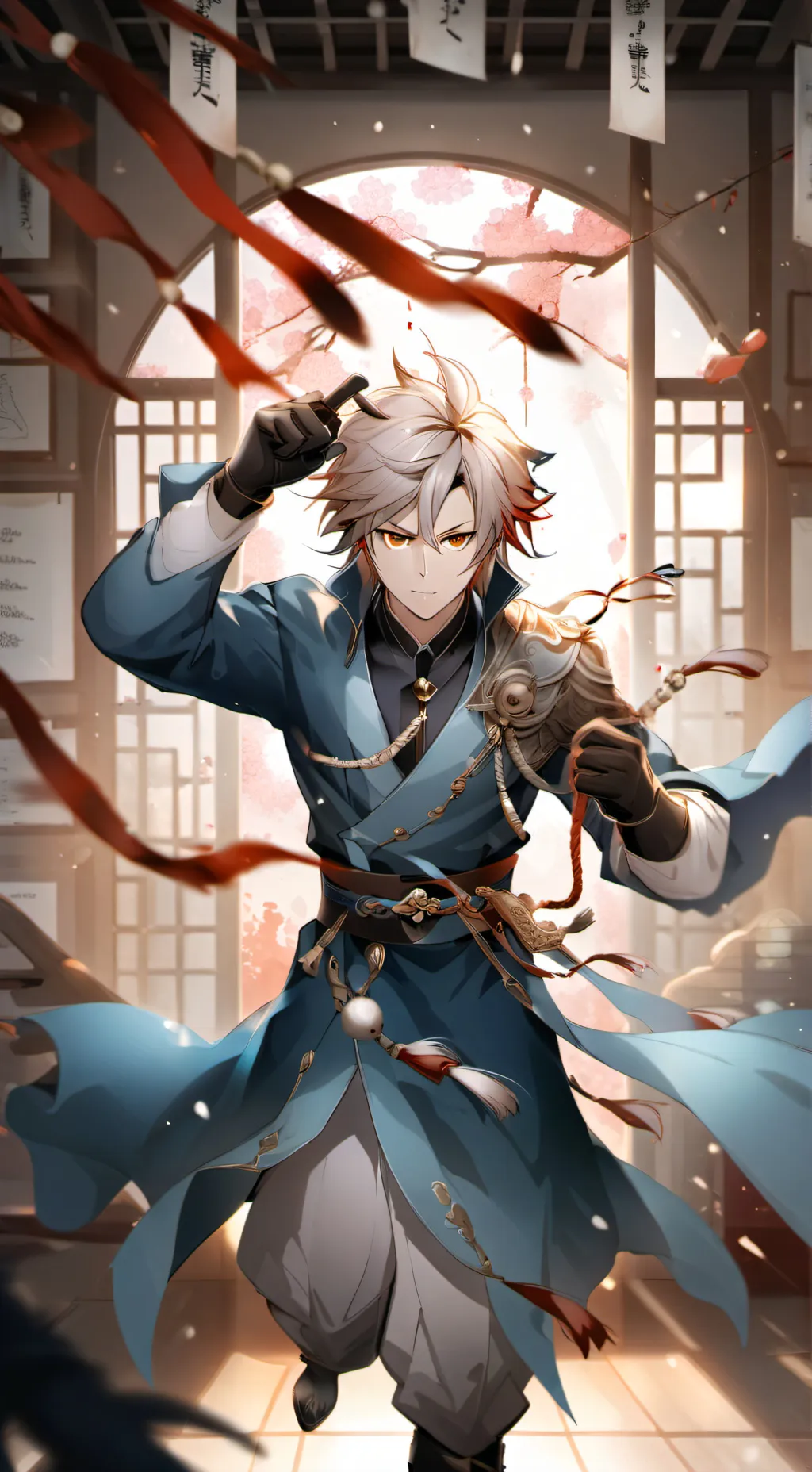 ai character: GodBorn: Gods fall background