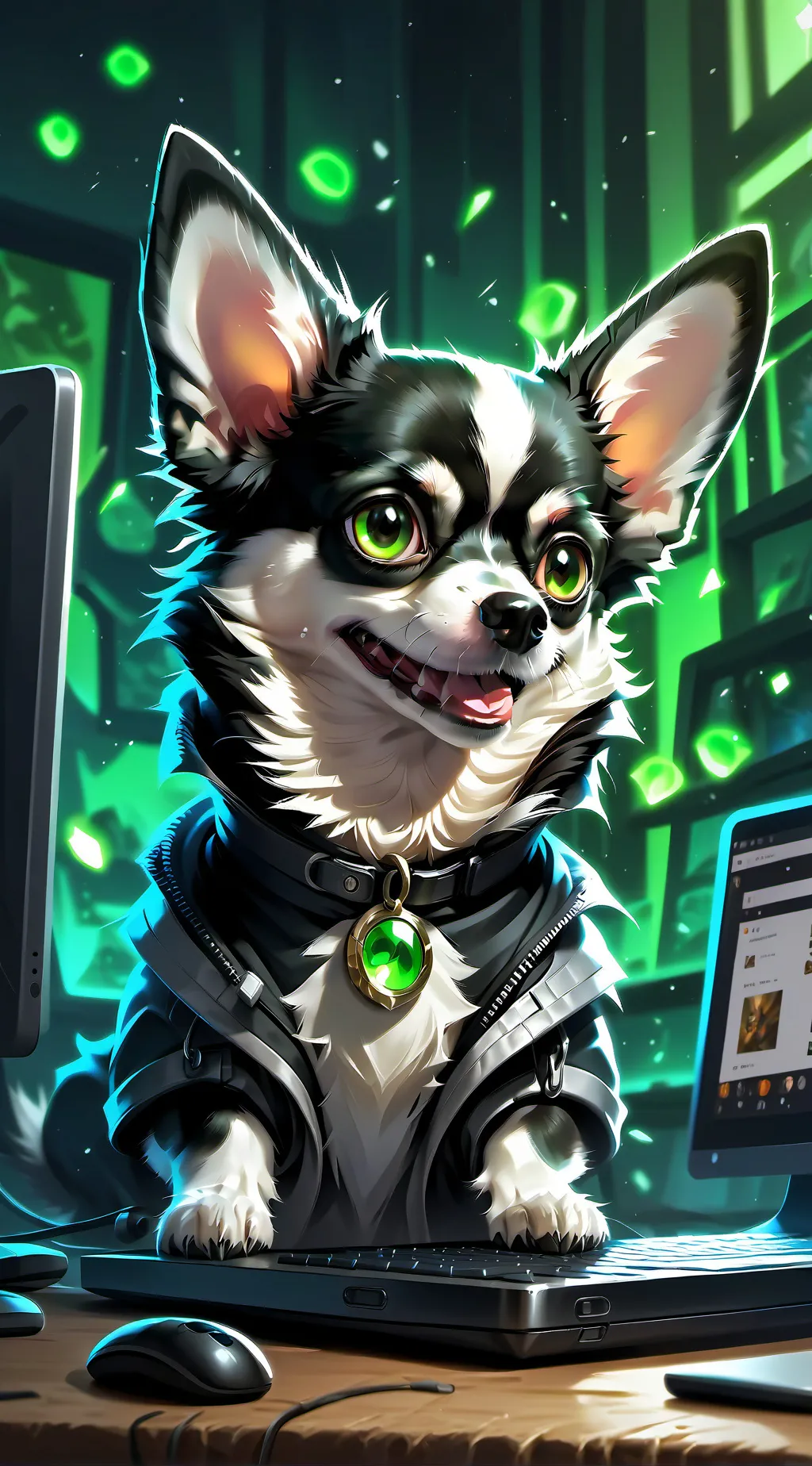 ai character: Pixel background