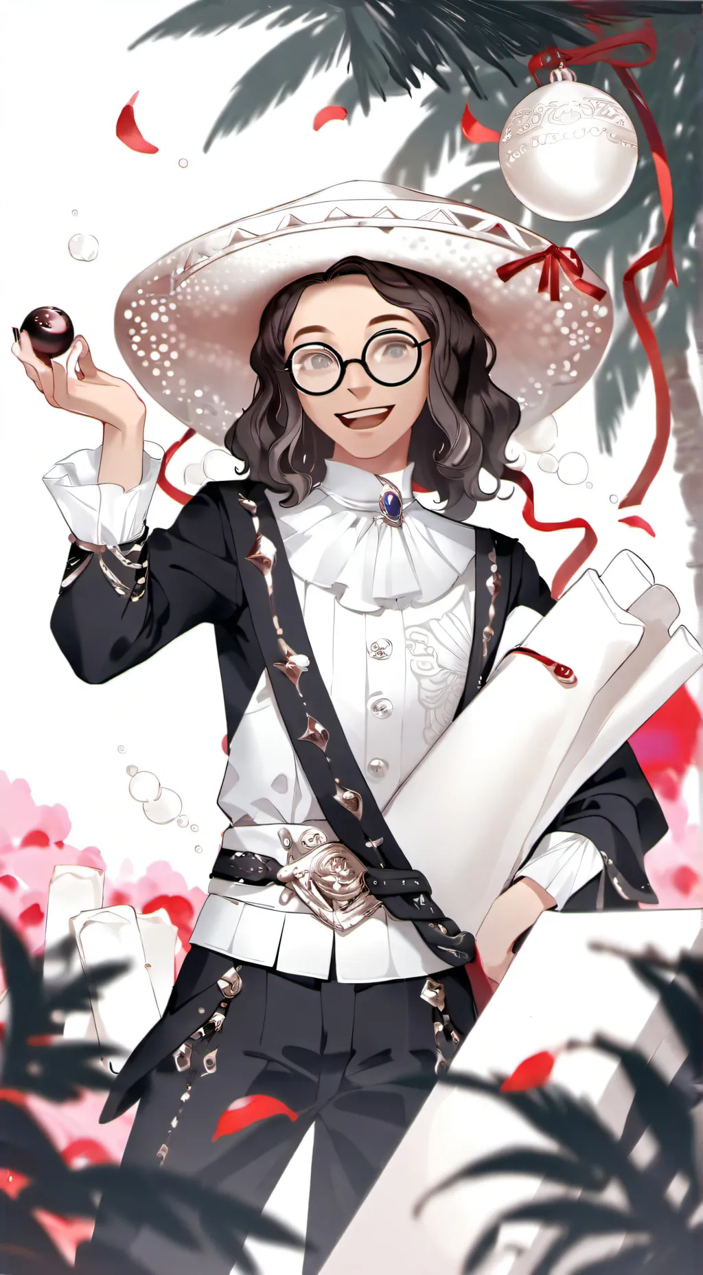 ai character: 100 connecteurs🍾 background