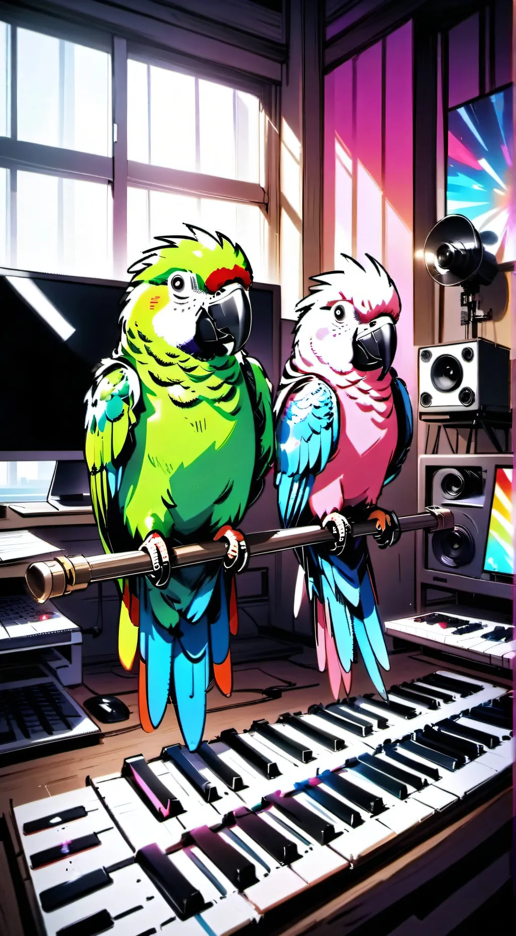 ai character: Pixel background