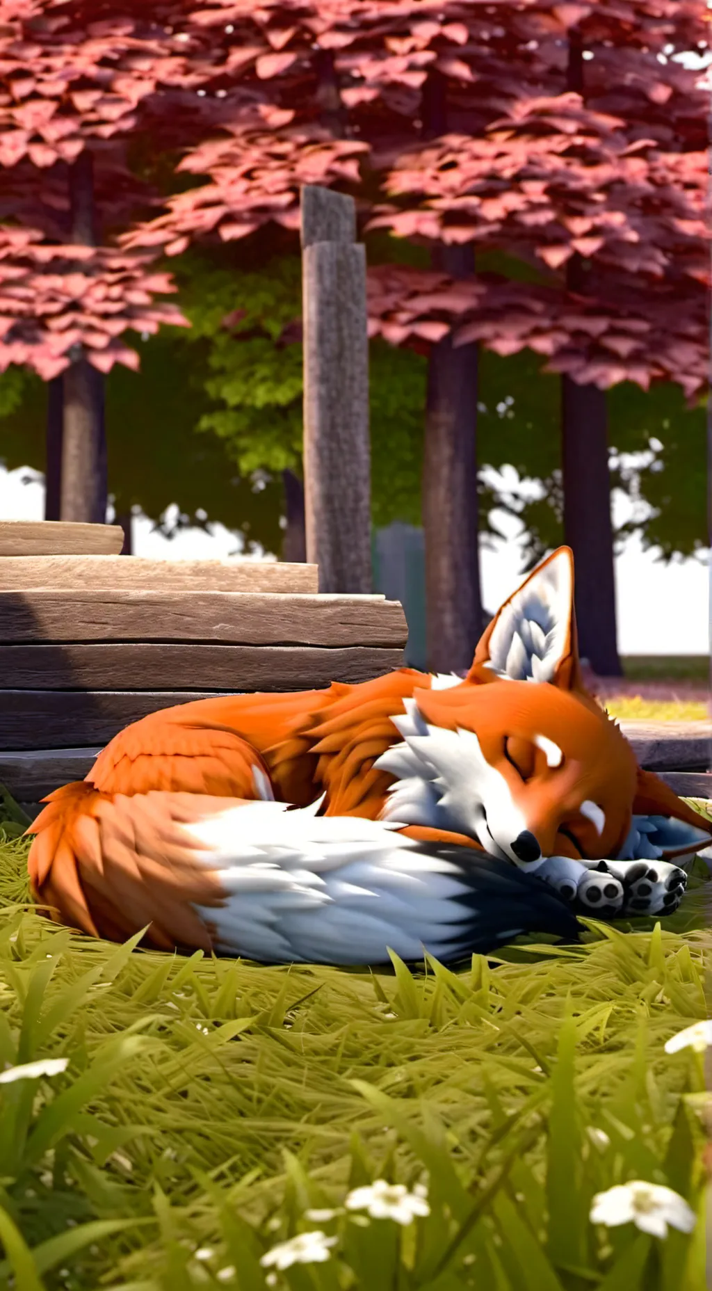 ai character: Fox background