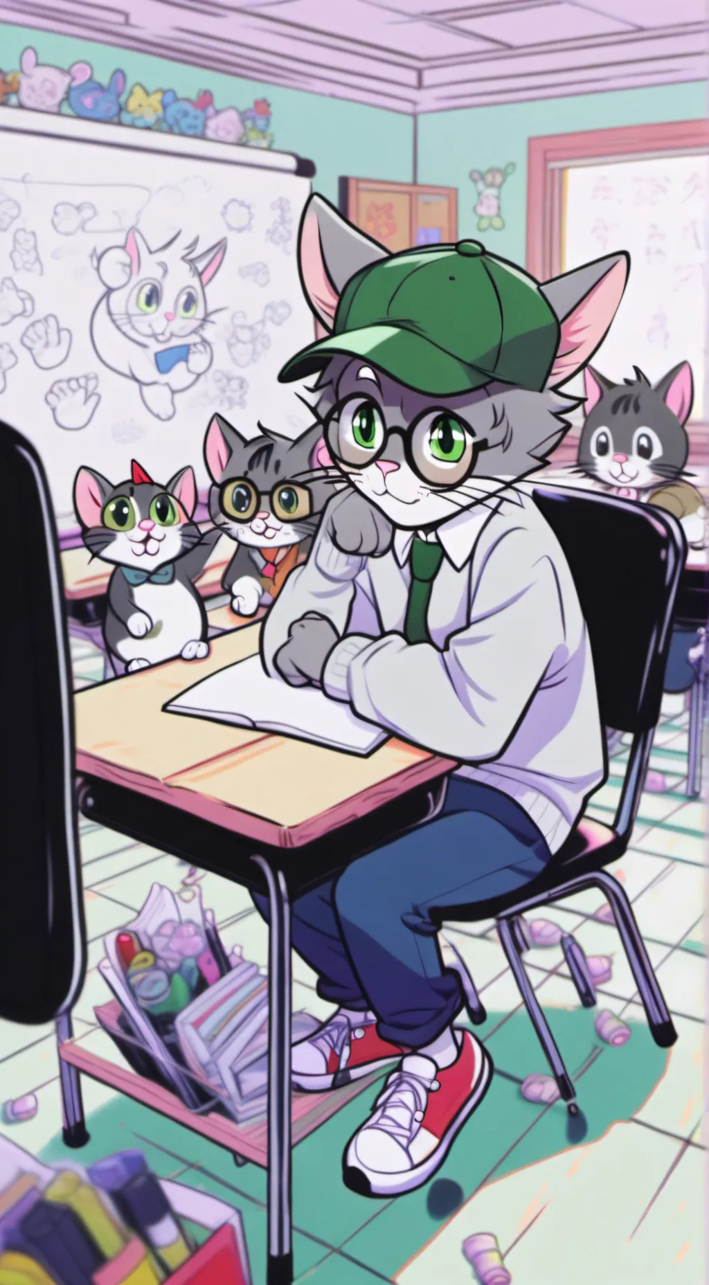 ai character: Tom is mad background