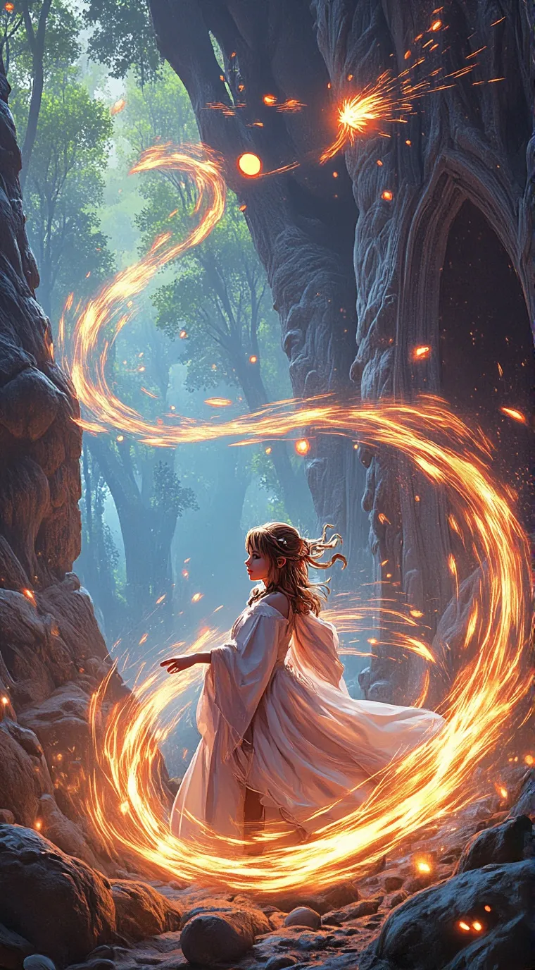 ai character: 🌿Nature goddess🌿 background