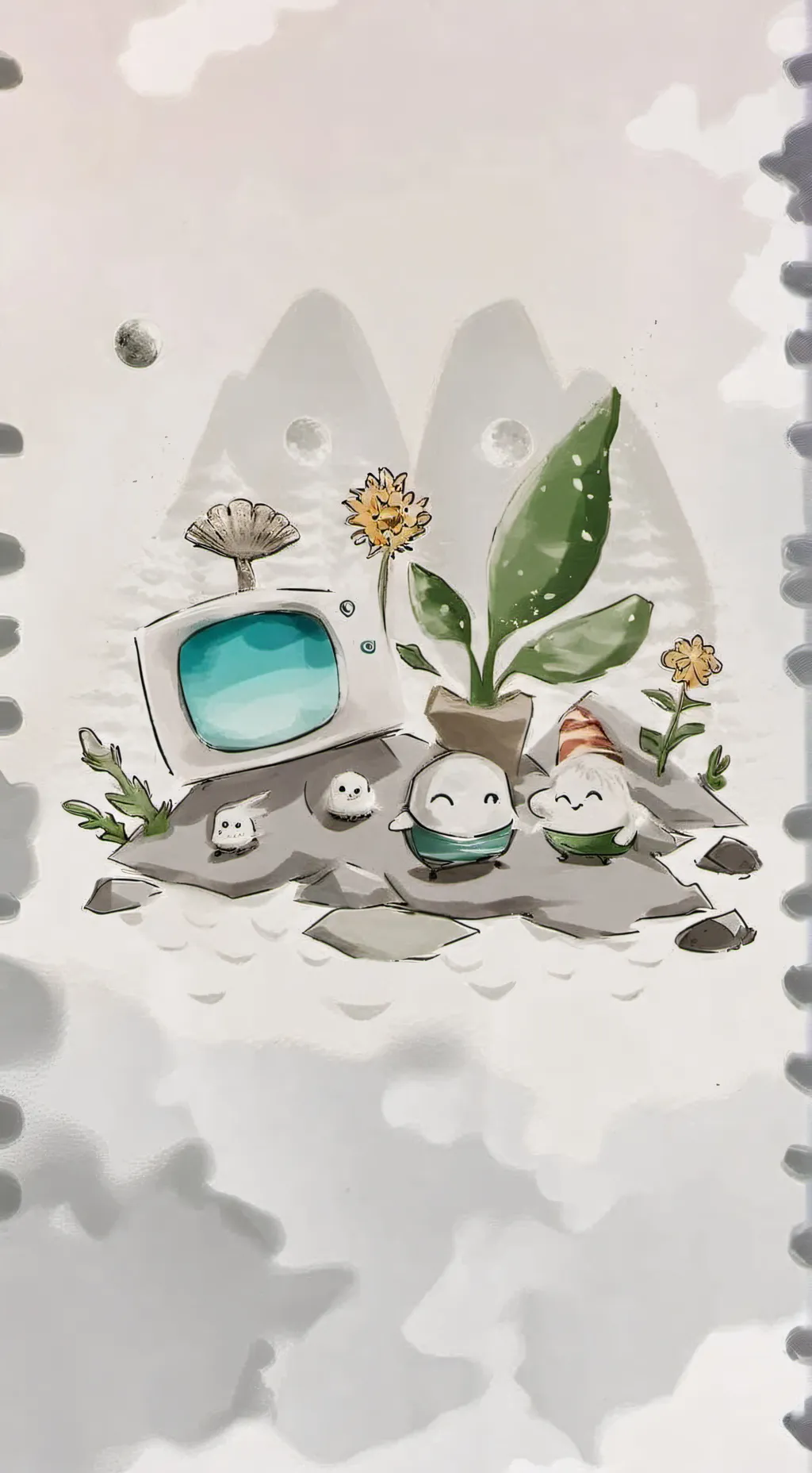 ai character: dw beach background