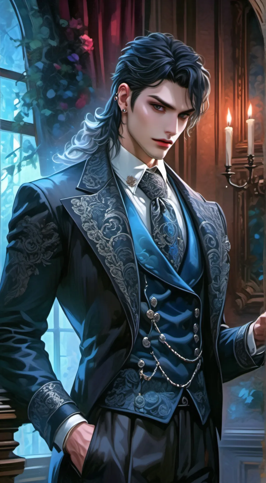 ai character: Damien background