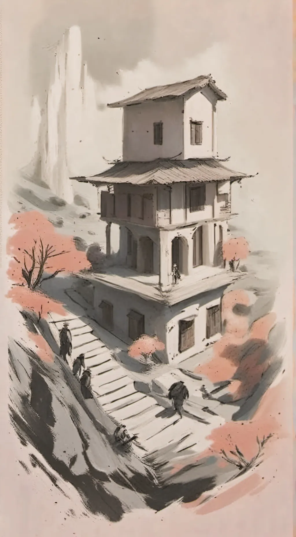 ai character: berserker pinke  background