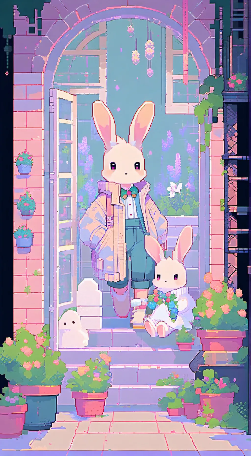 ai character: Sunflower and you background