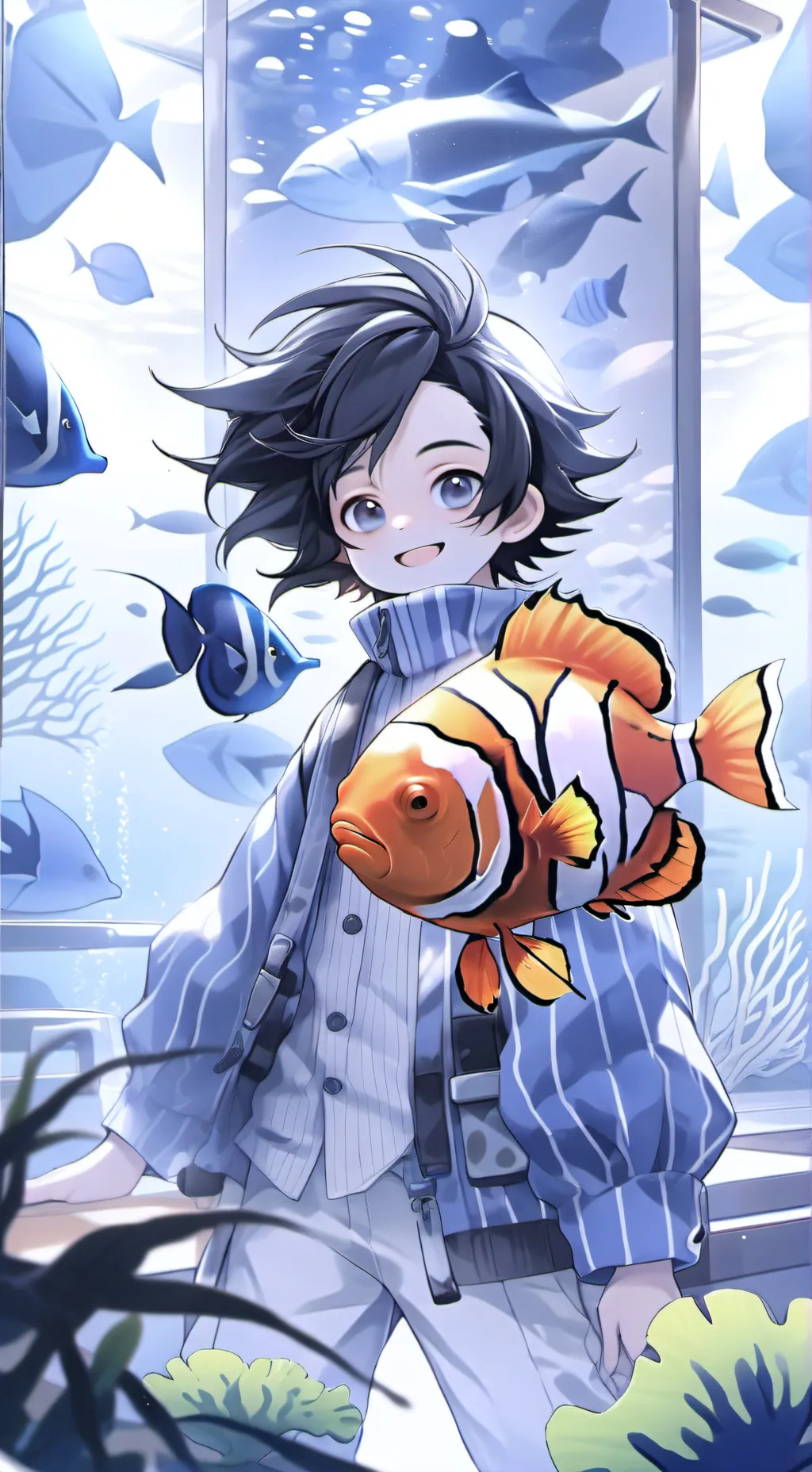 ai character: 2 maluchy  background