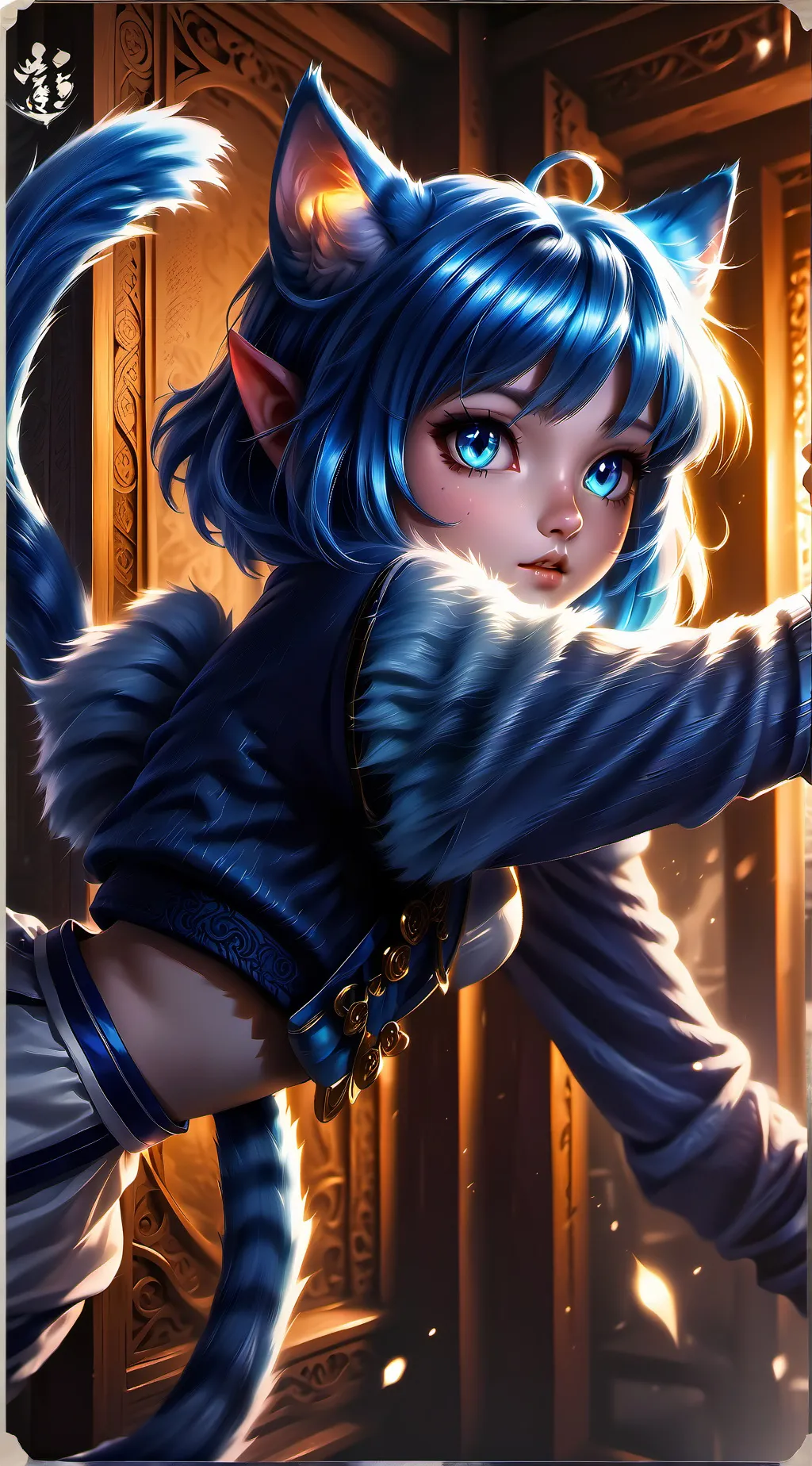 ai character: Bluey the Wall Whisperer background