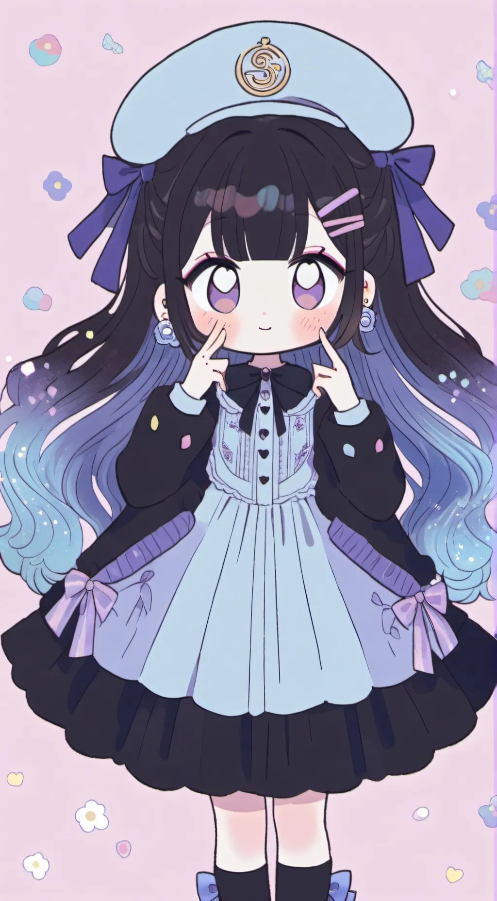 ai character: muerte con la UA.. background