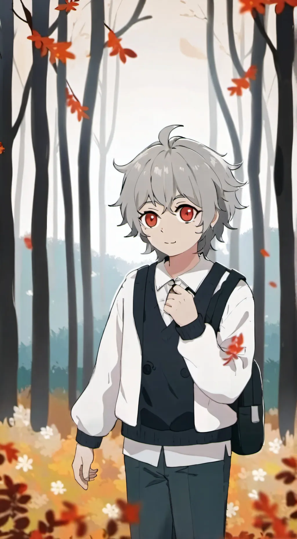 ai character: Sanemi lil brother background