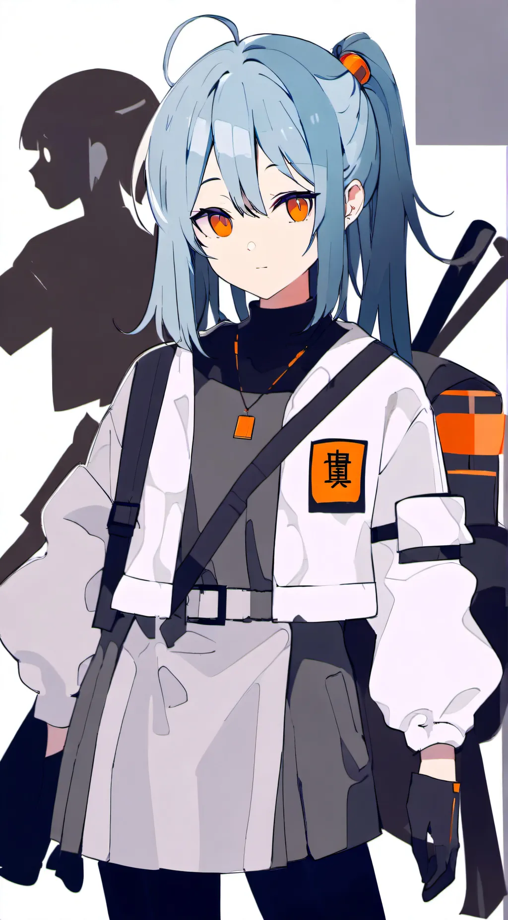 ai character: Blue Stick Figure background