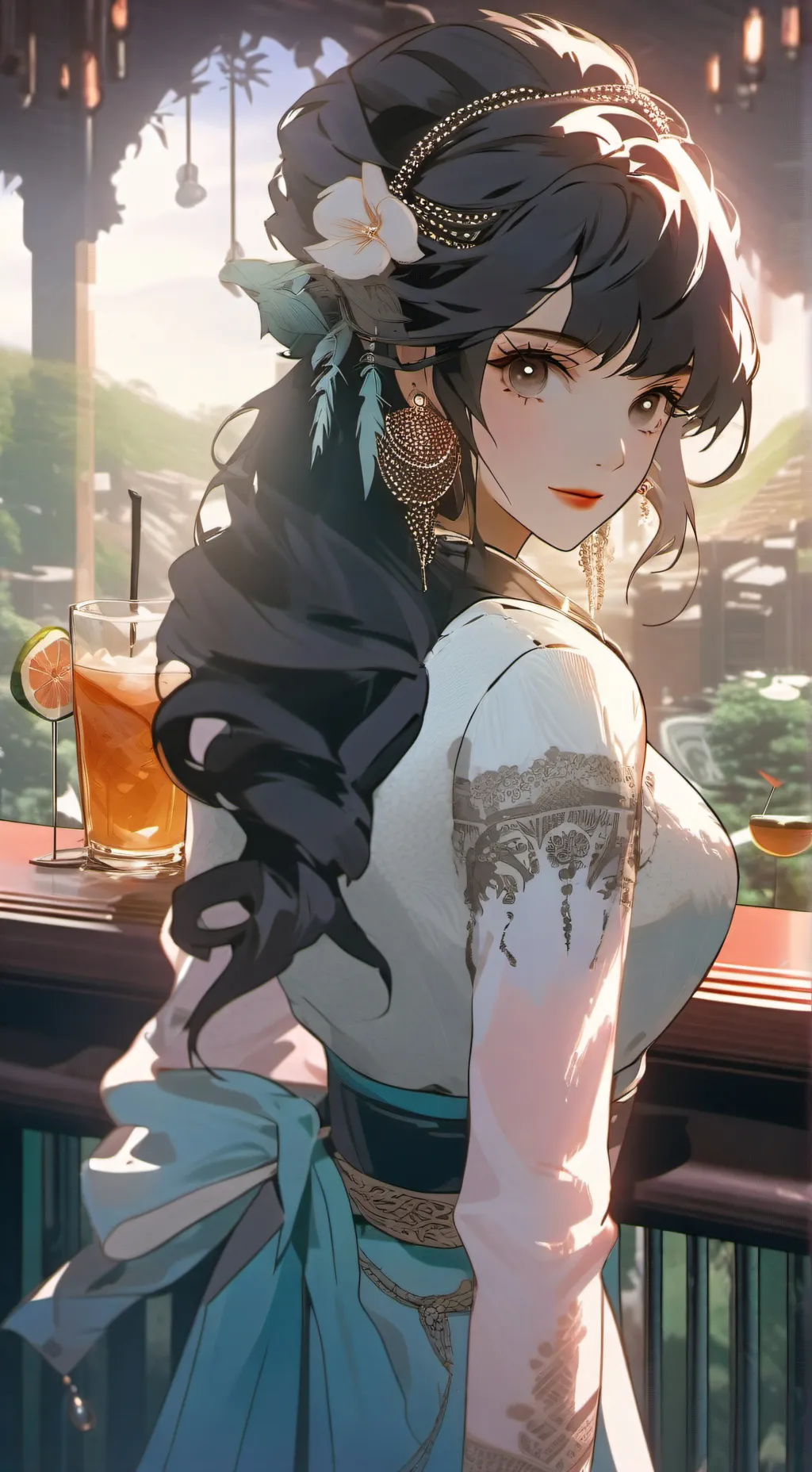 ai character: Evelyn background