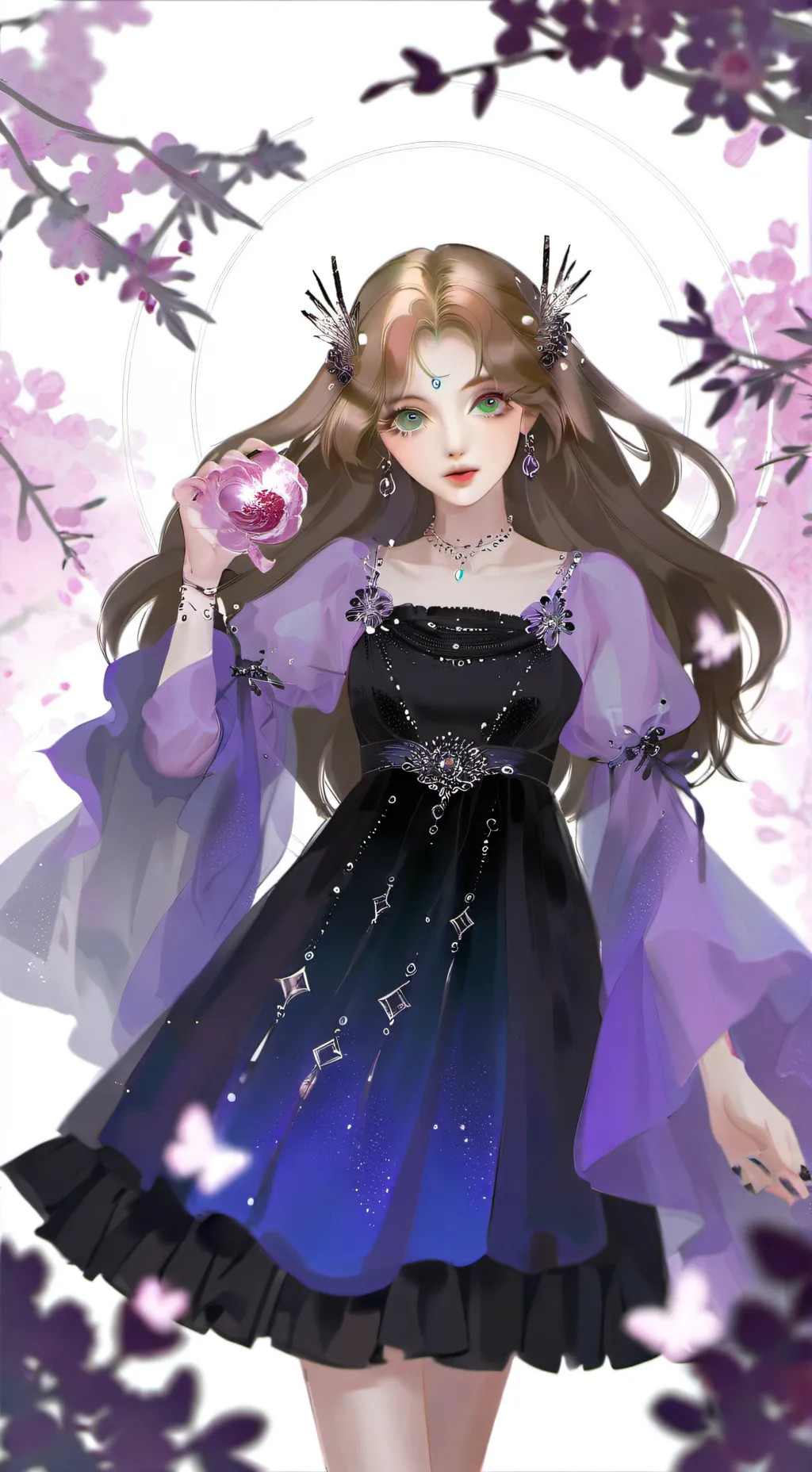 ai character: ૮(⁔ ܸ > ⩊ < ܸ ⁔)ა background