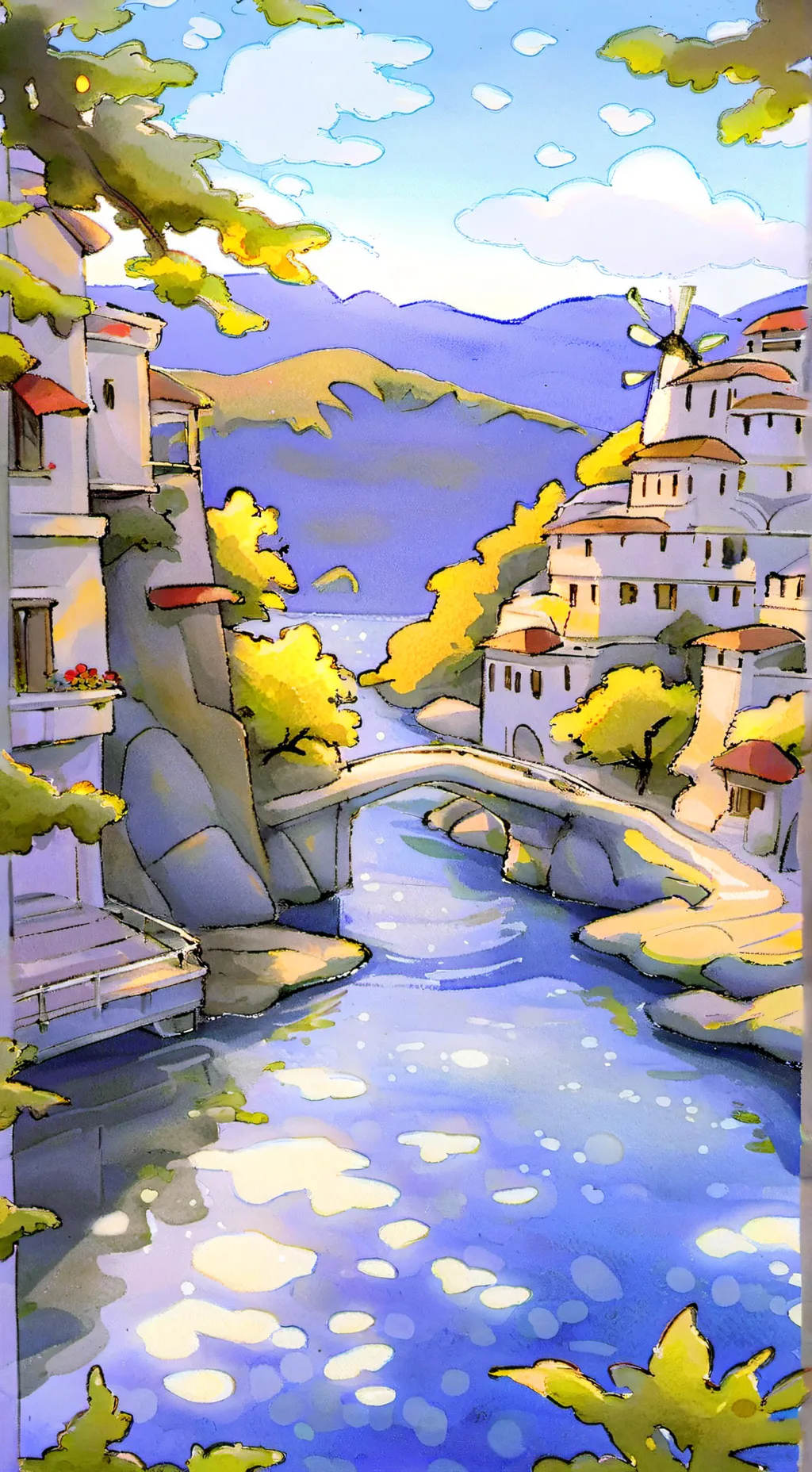 ai character: BTS💜💐 background