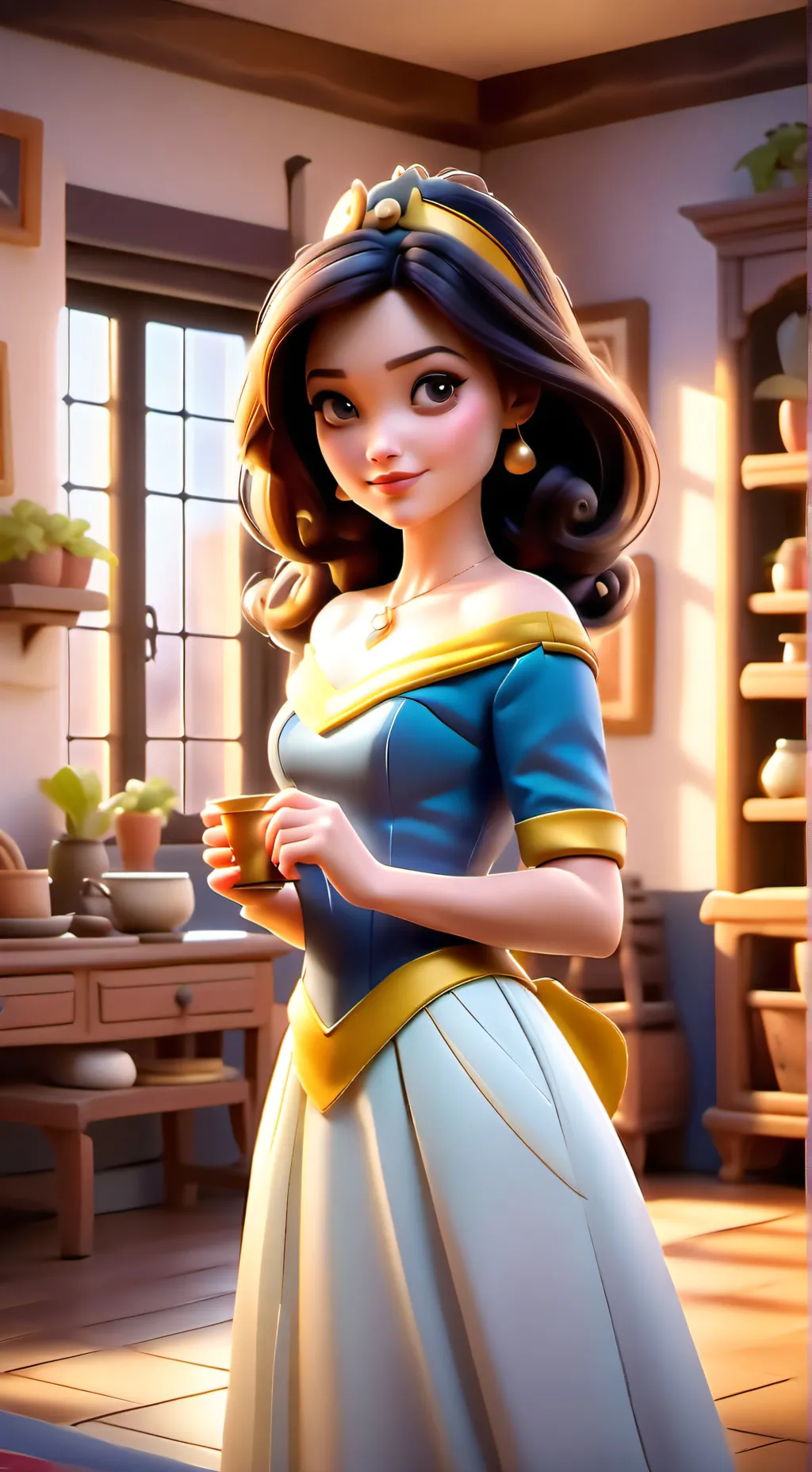 ai character: Angel  background