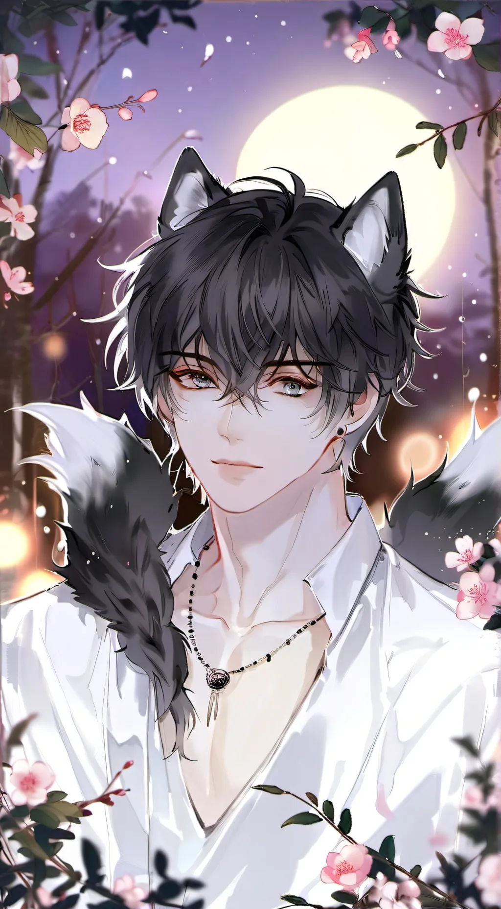 ai character: Wolfie Spirit background