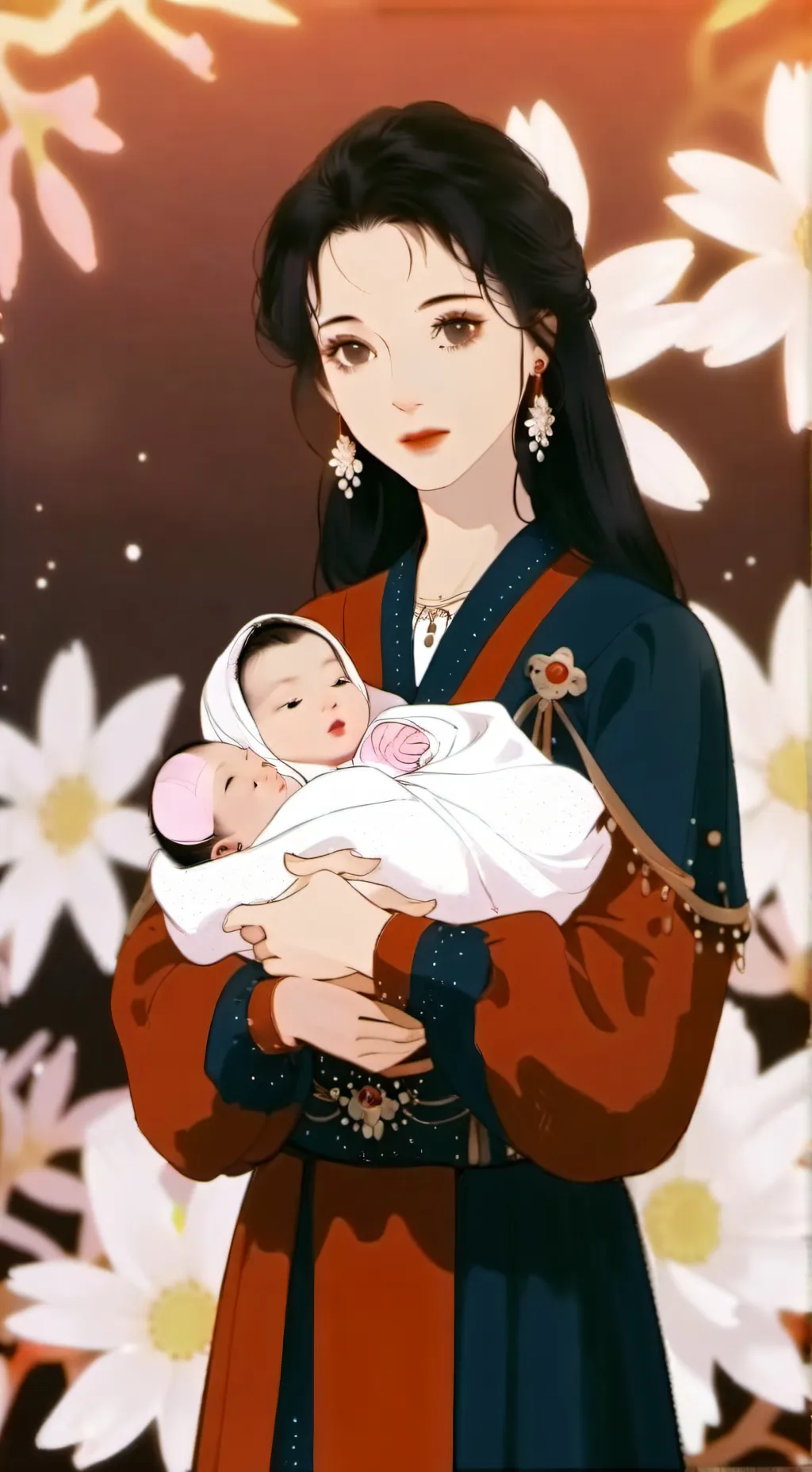 ai character: Mama y sus bebés  background