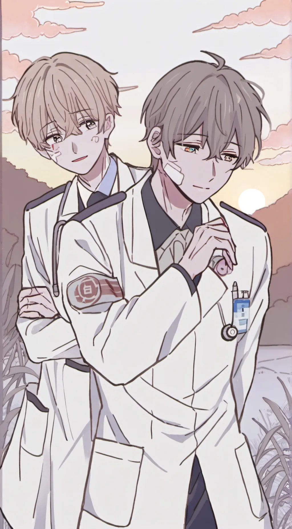 ai character: dawn background