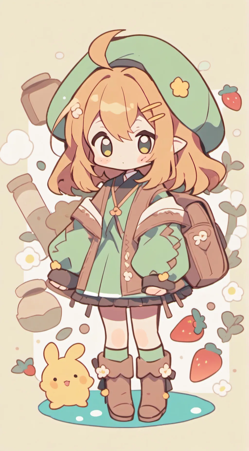 ai character: Coca cola background