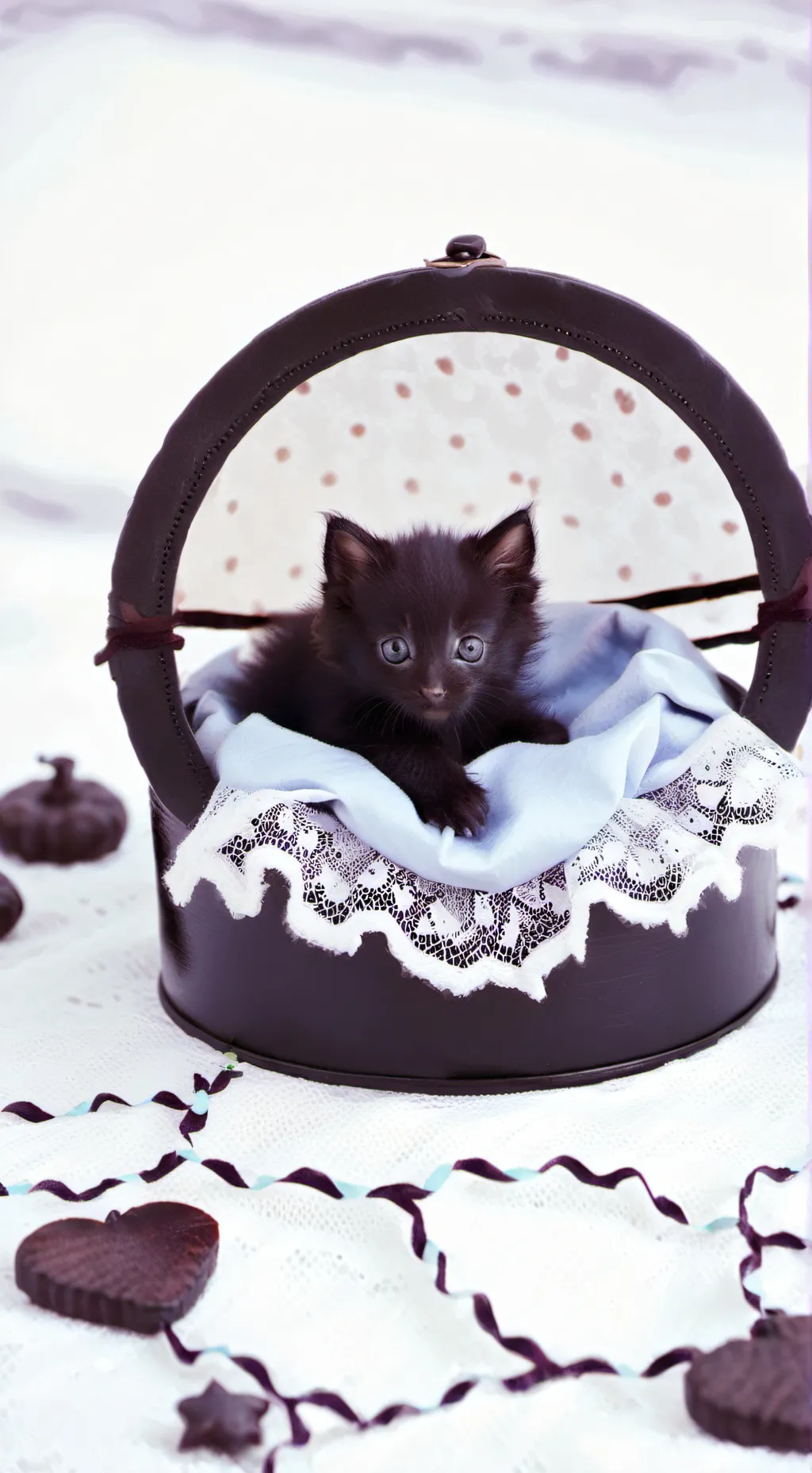 ai character: Snow (kitten) background