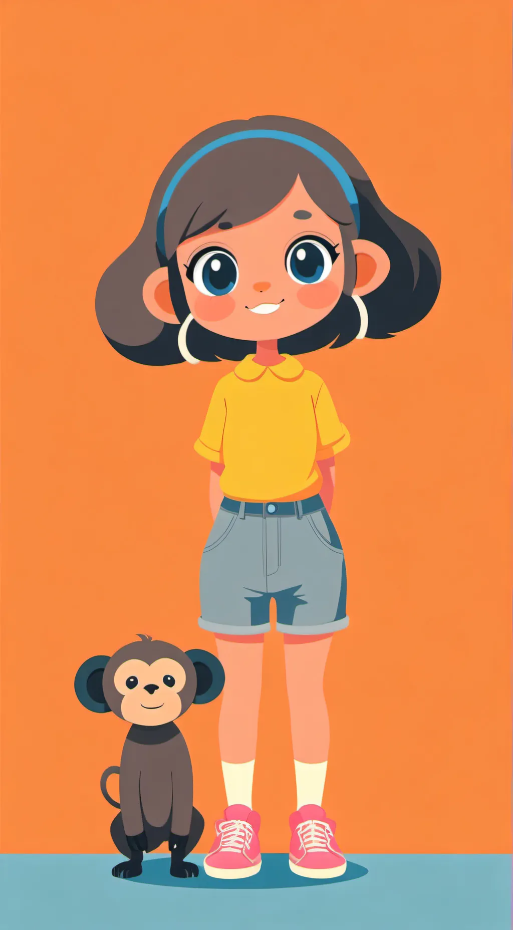 ai character: Amanda × dora!? background
