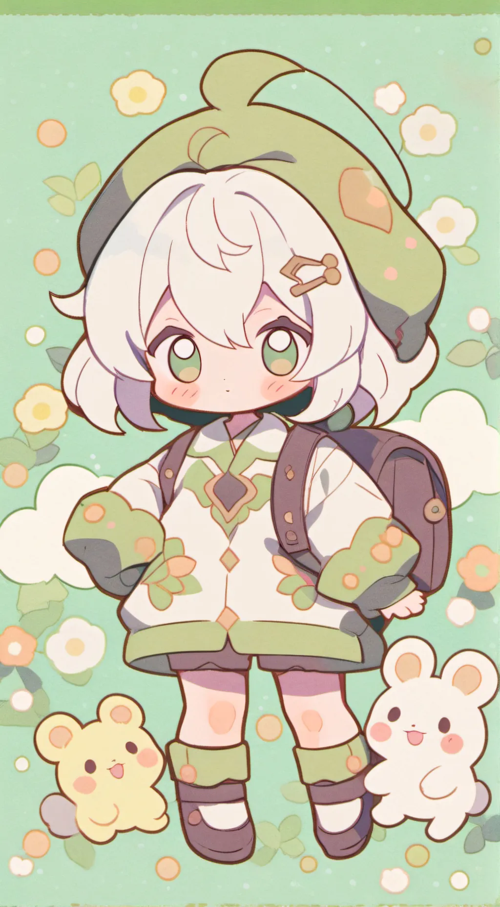 ai character: bebé en tu casa background