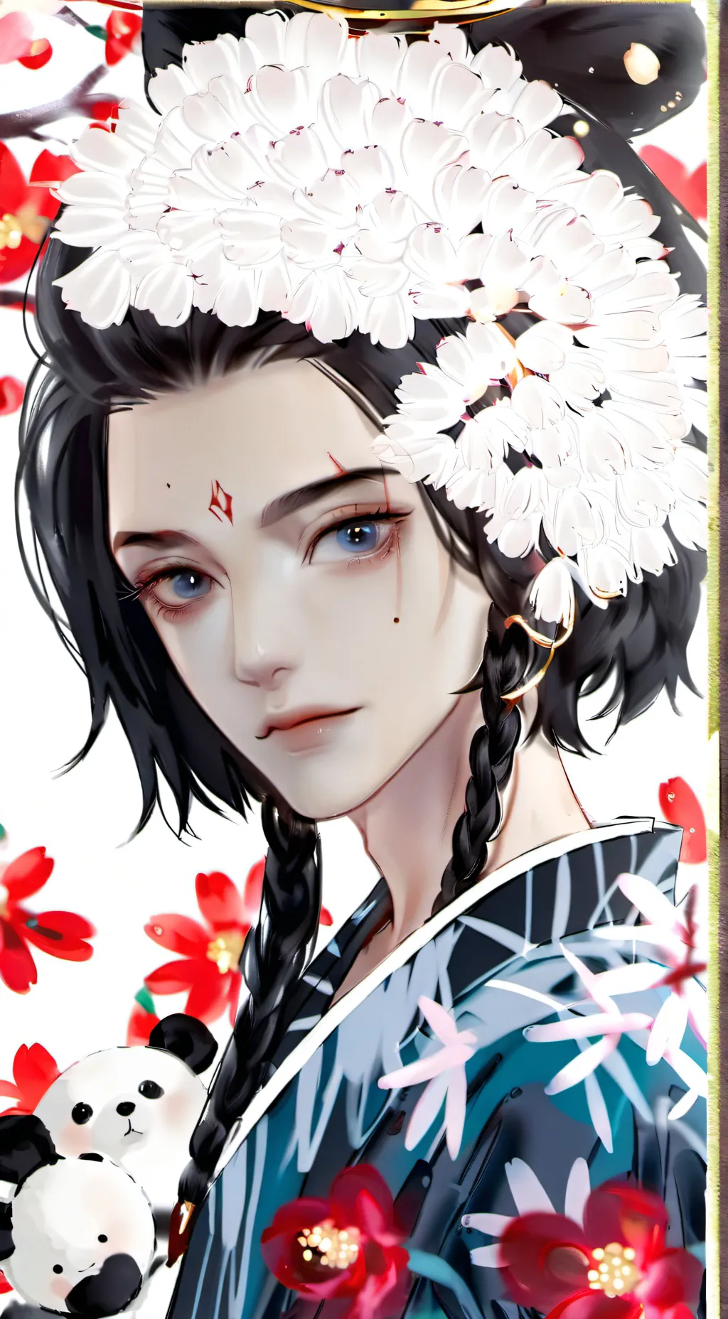 ai character: squid game doll background