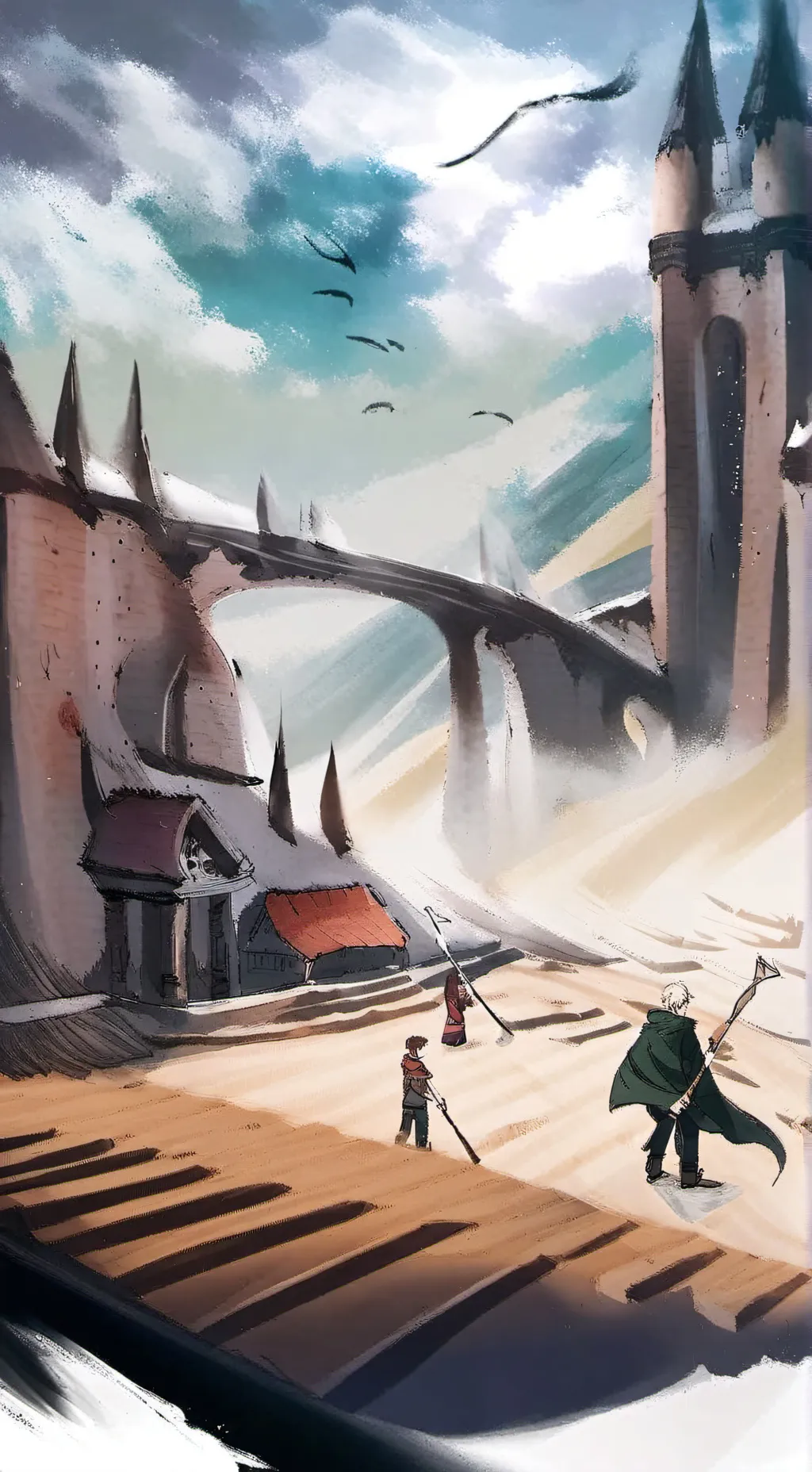 ai character: Quidditch practice background