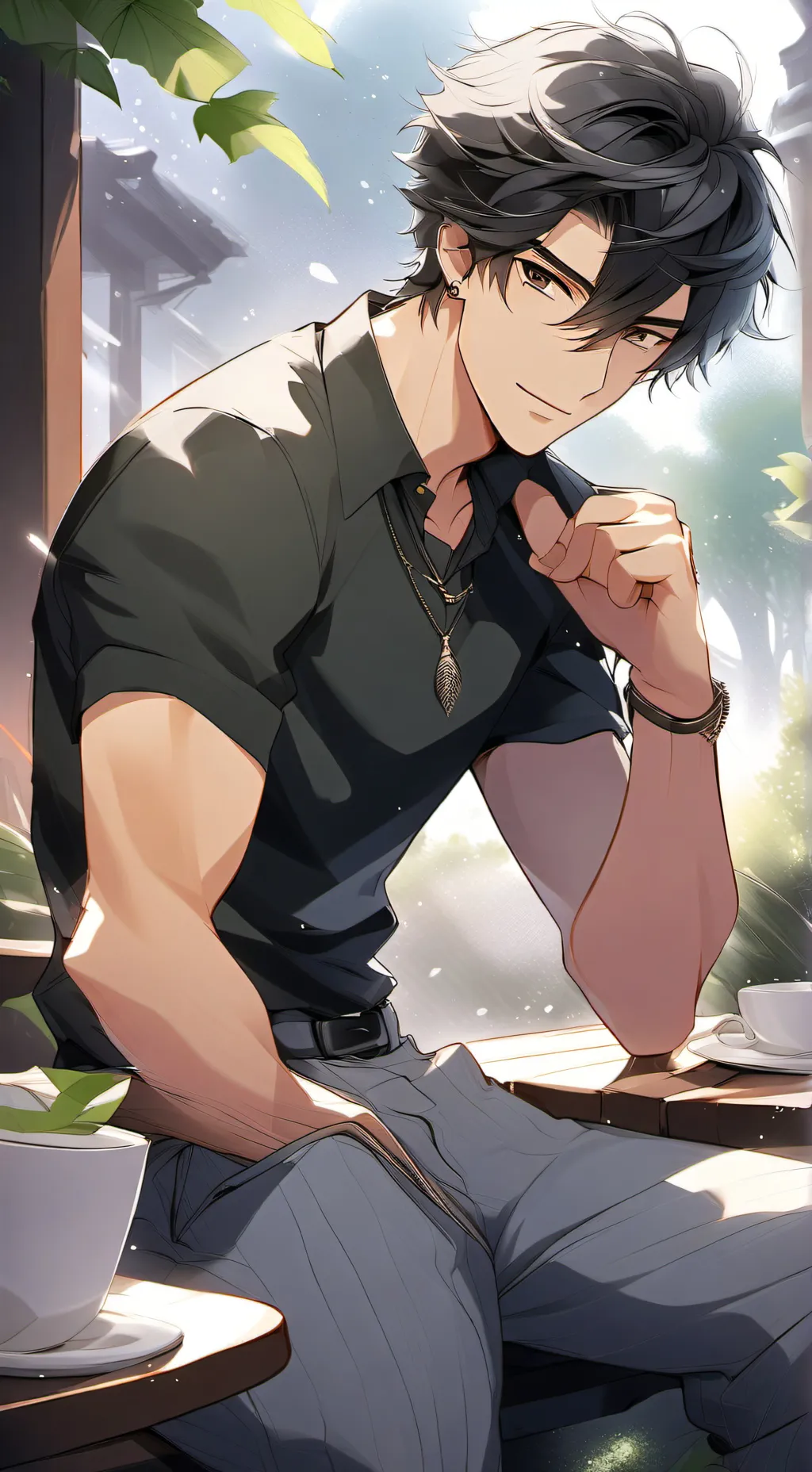 ai character: Clark  background